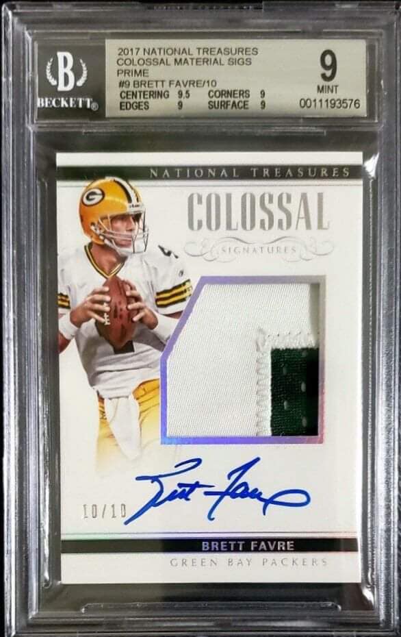 2017 National Treasures Brett Favre Patch&nbsp;Auto