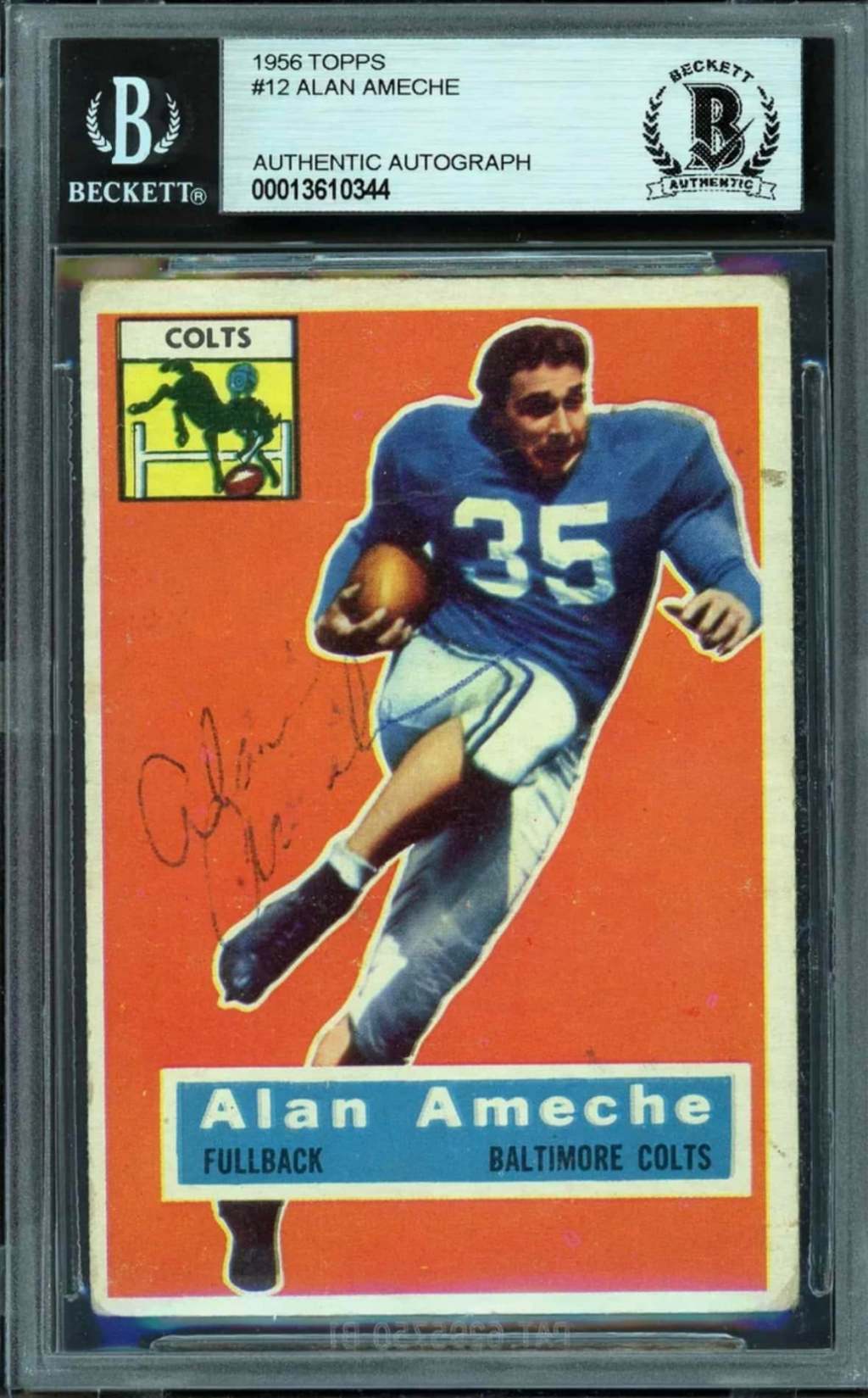 1956 Topps Alan Ameche&nbsp;Auto