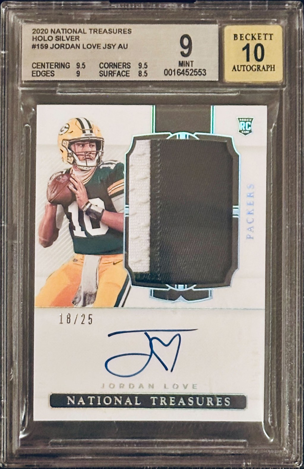 2020 National Treasures Jordan Love True&nbsp;RPA