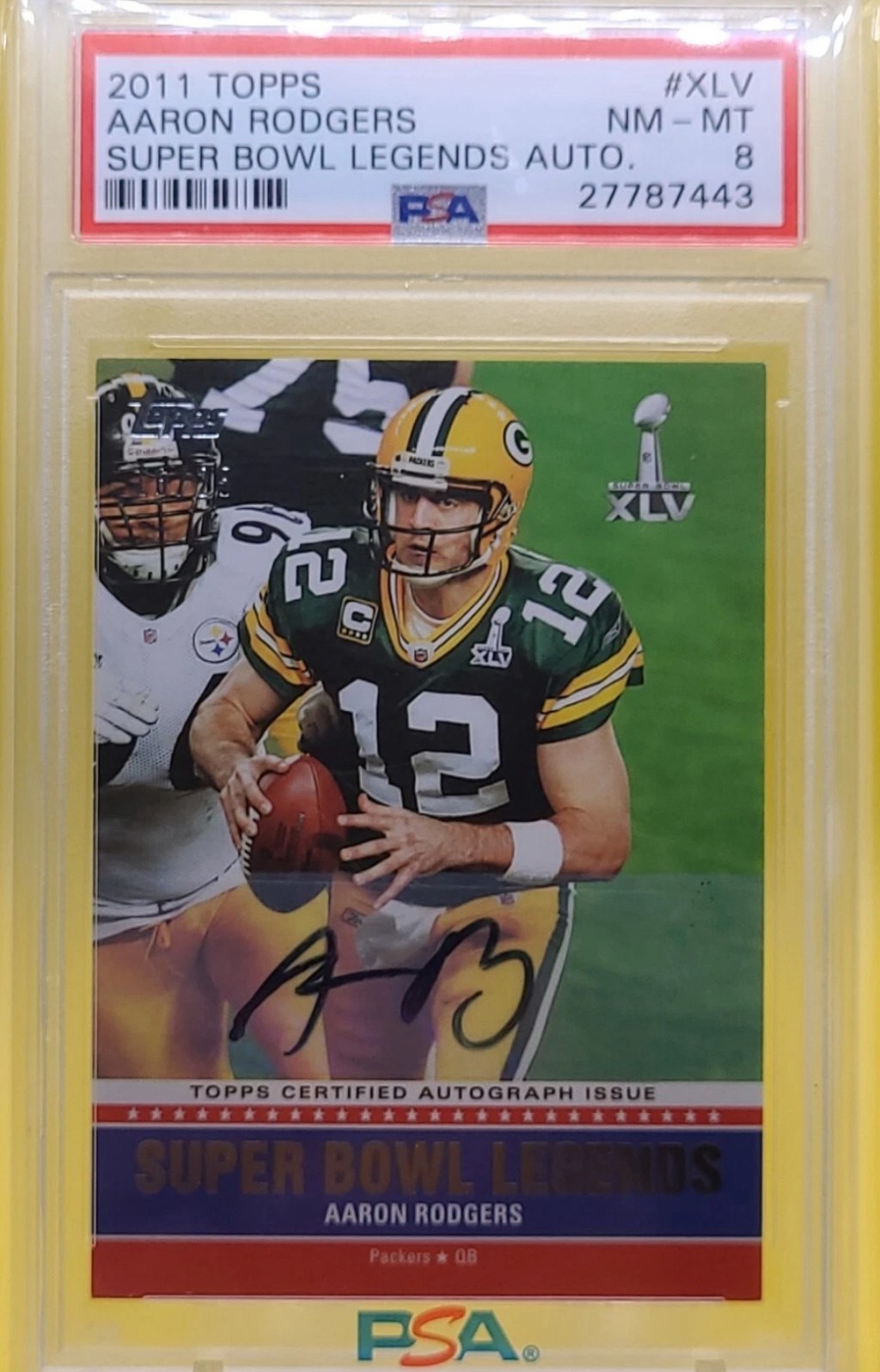 2011 Topps Super Bowl Legends Aaron Rodgers&nbsp;Auto