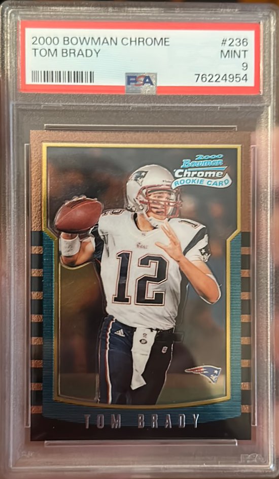 2000 Bowman Chrome Tom&nbsp;Brady