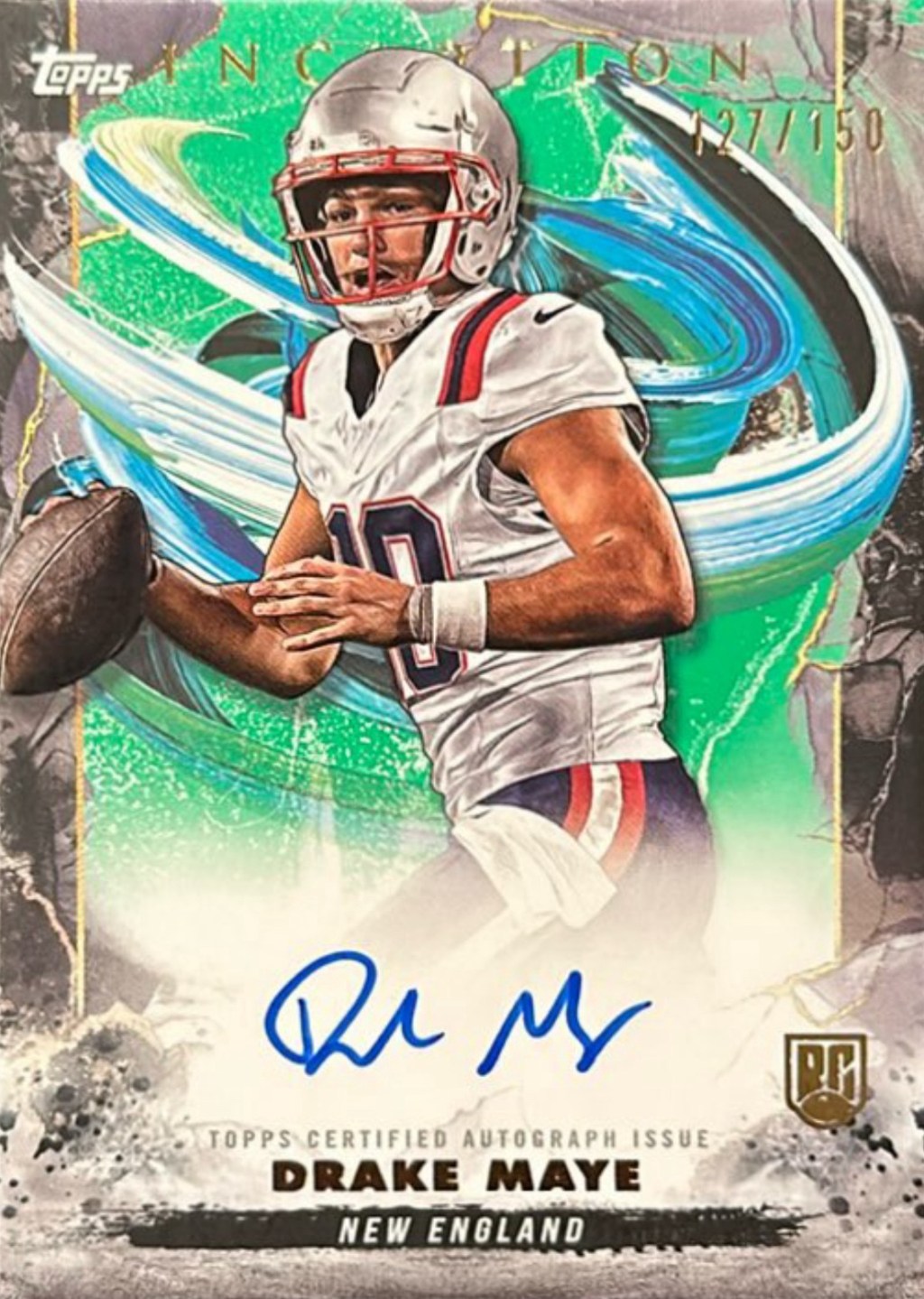 2024 Topps Inception Drake Maye&nbsp;Auto